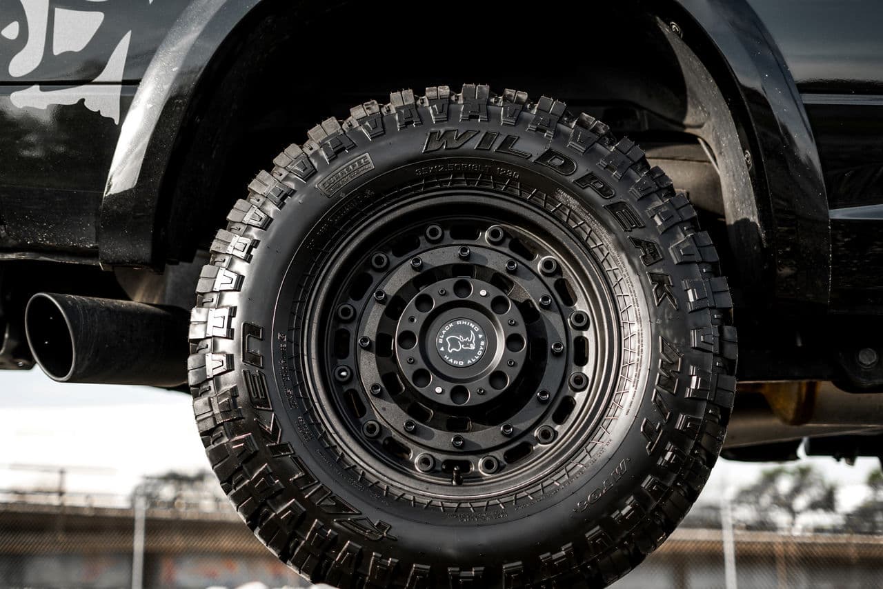 Side profile of 2017 Dodge Ram 2500 with truck suv wheels