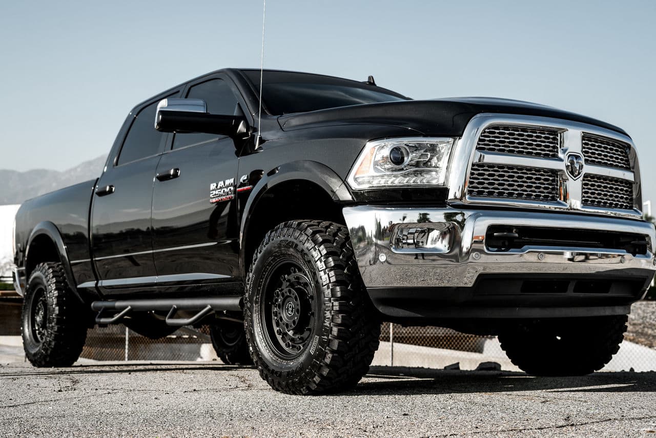 Rear view of 2017 Dodge Ram 2500 with truck suv wheels