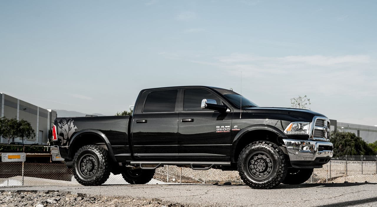 Interior of 2017 Dodge Ram 2500 with truck suv wheels