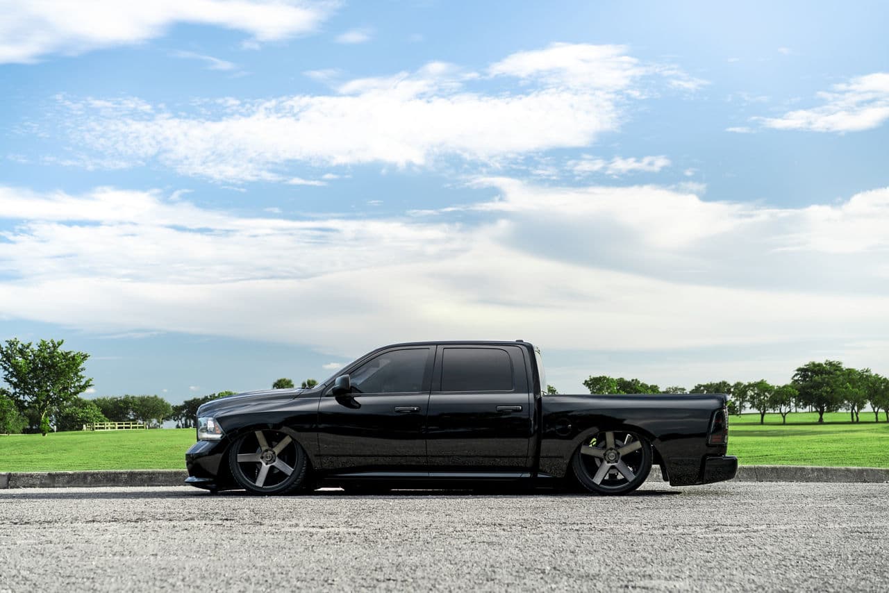 Detail view of 2017 Dodge Ram with wheels