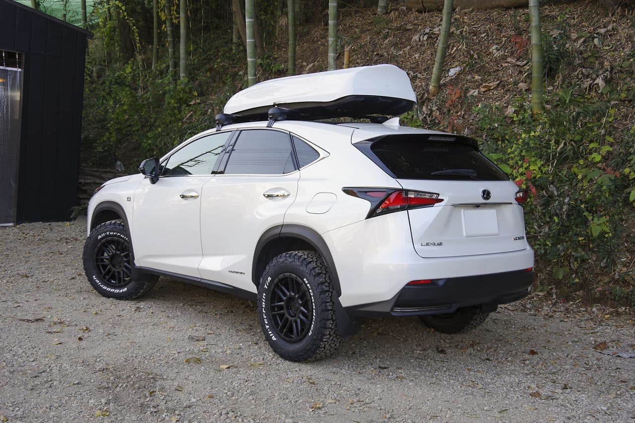 Interior of 2017 Lexus NX300h with wheels