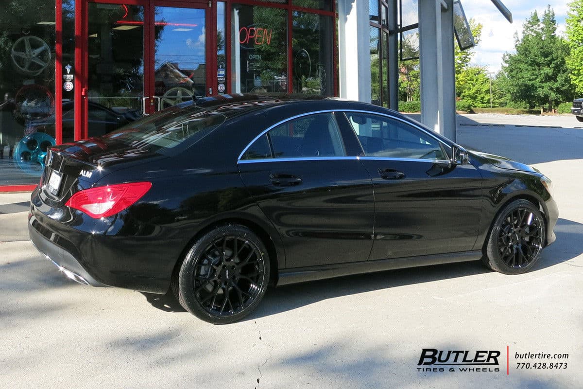 Side profile of 2017 Mercedes-Benz CLA250 with wheels
