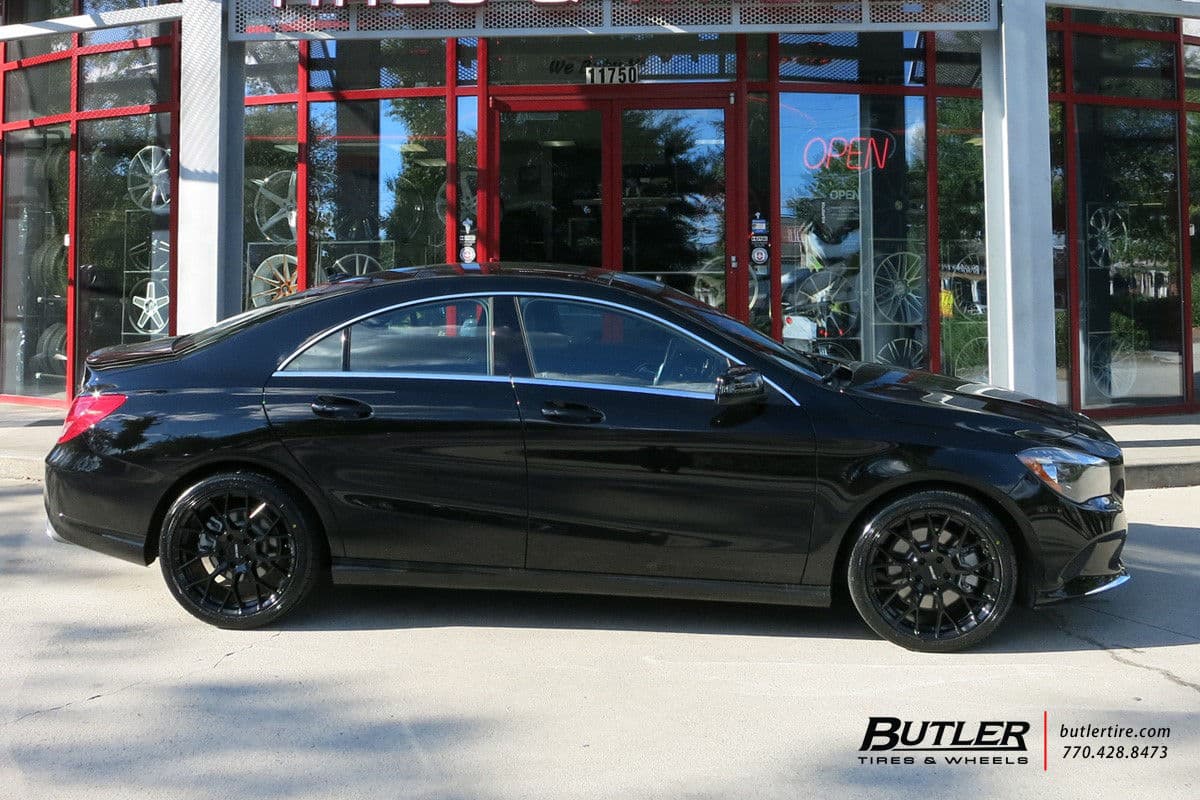 Rear view of 2017 Mercedes-Benz CLA250 with wheels