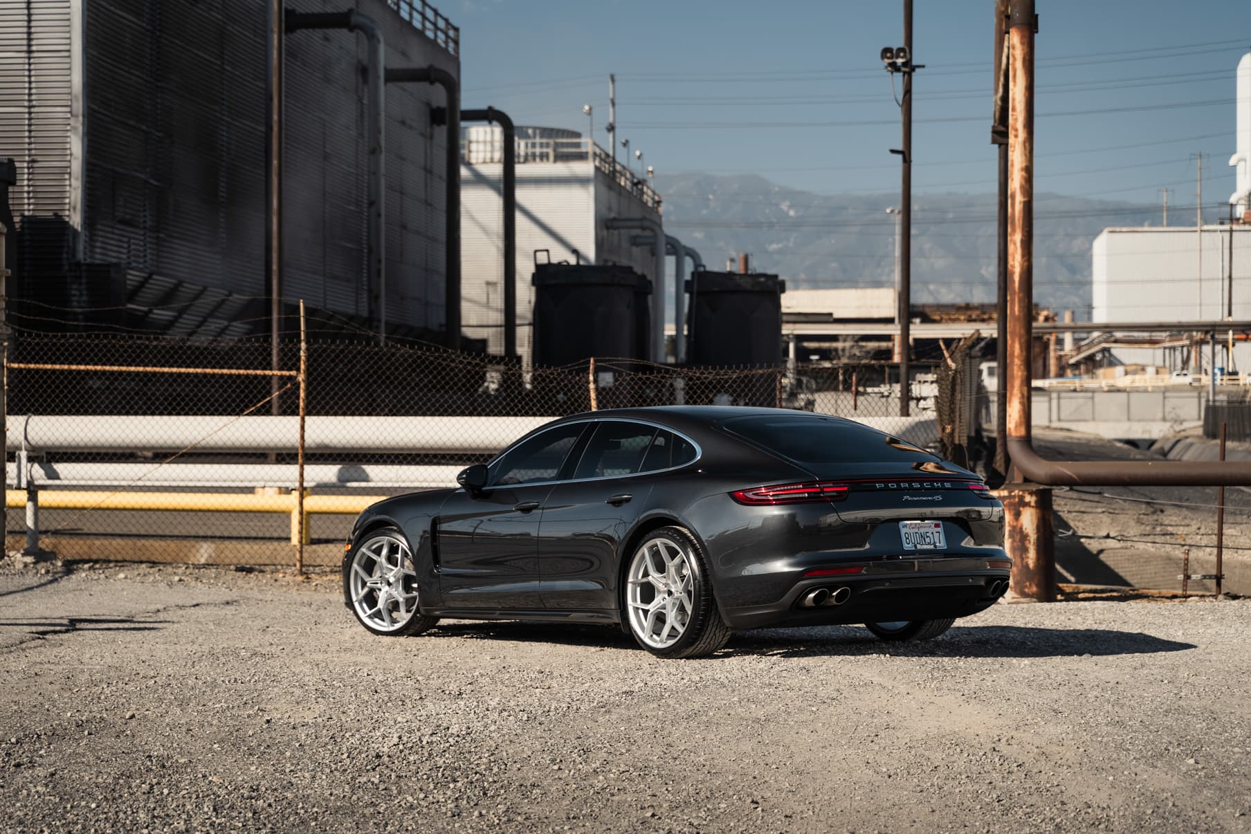 2017 Porsche Panamera — car suspension, rear view