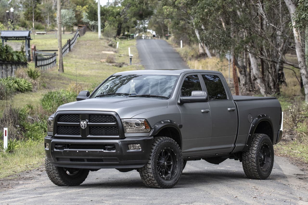 Rear view of 2017 Ram 2500 with truck suv wheels