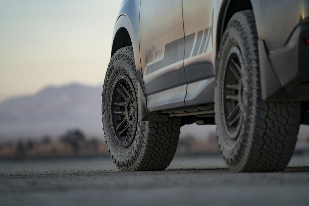 Side profile of 2017 Subaru Forester with wheels