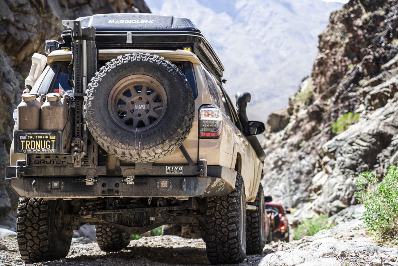 Side profile of 2017 Toyota 4Runner with wheels