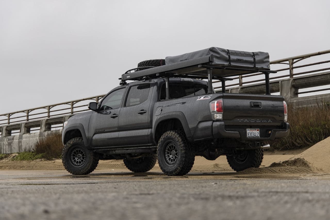 Front view of 2017 Toyota Tacoma with truck suv wheels