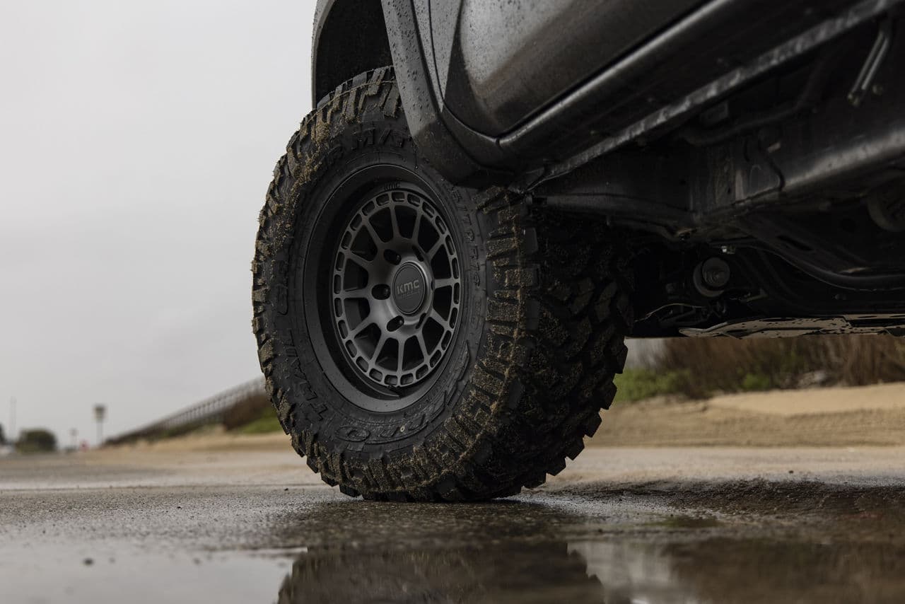 Side profile of 2017 Toyota Tacoma with truck suv wheels