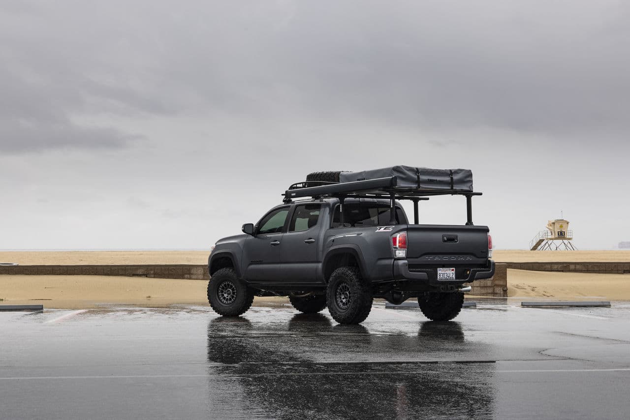 Detail view of 2017 Toyota Tacoma with truck suv wheels