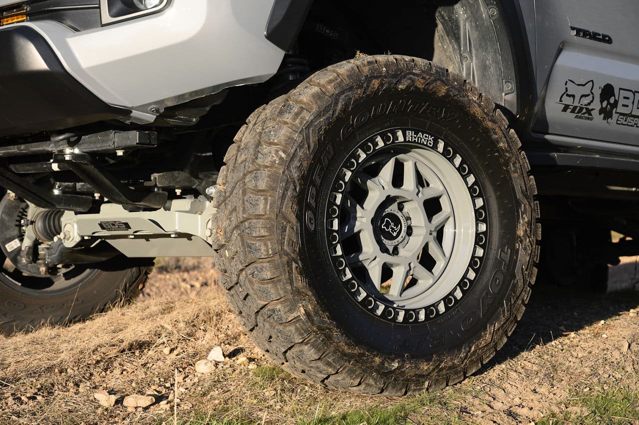 Interior of 2017 Toyota Tacoma with wheels