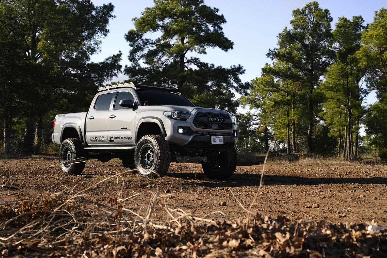Detail view of 2017 Toyota Tacoma with wheels