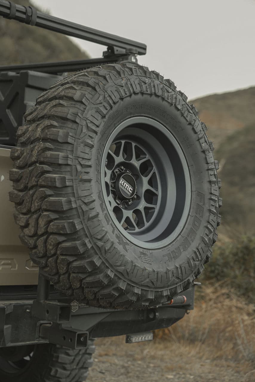 Detail view of 2017 Toyota Tacoma with wheels