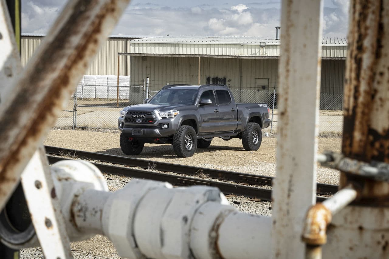 Detail view of 2017 Toyota Tacoma with wheels