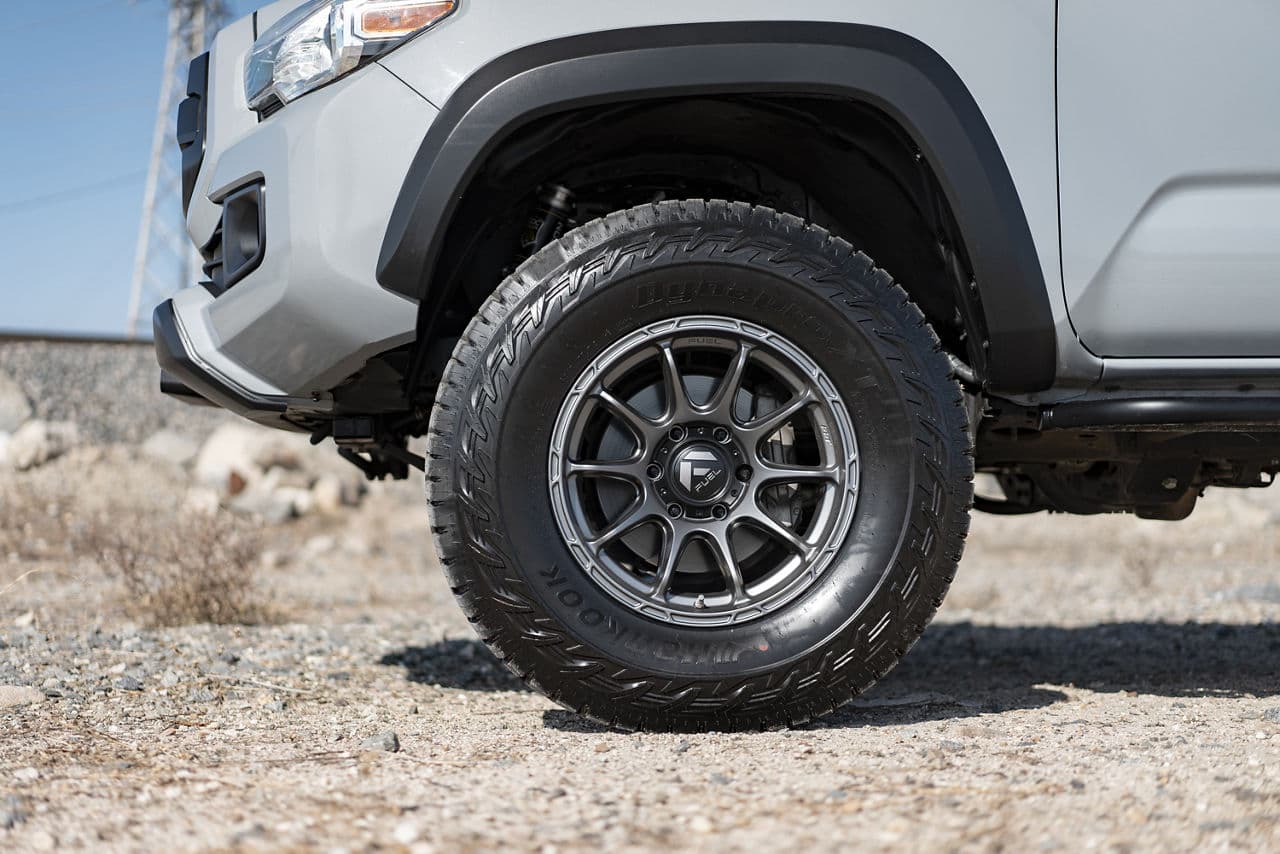 Detail view of 2017 Toyota Tacoma with wheels