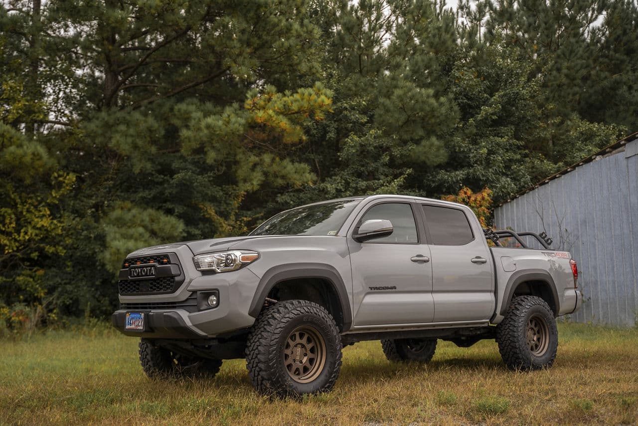 Detail view of 2017 Toyota Tacoma with wheels