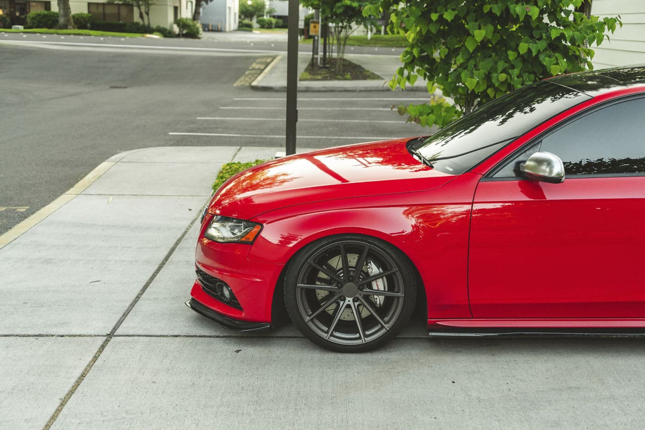 Detail view of 2018 Audi S4 with wheels