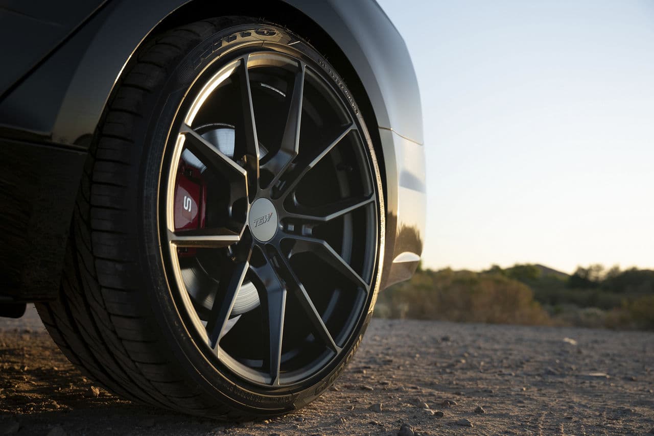 Detail view of 2018 Audi S5 with wheels