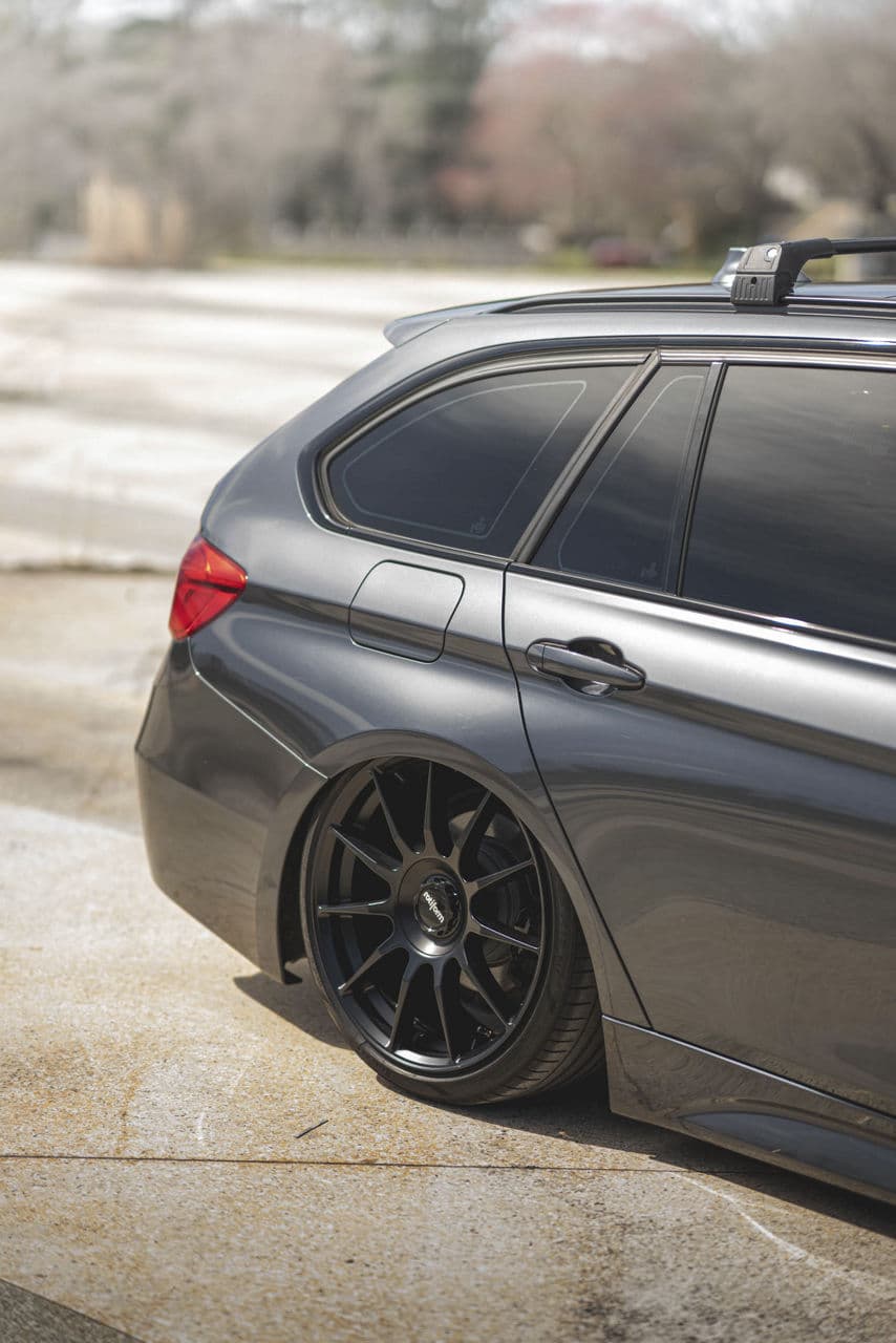 Interior of 2018 BMW 330i X-Drive with wheels