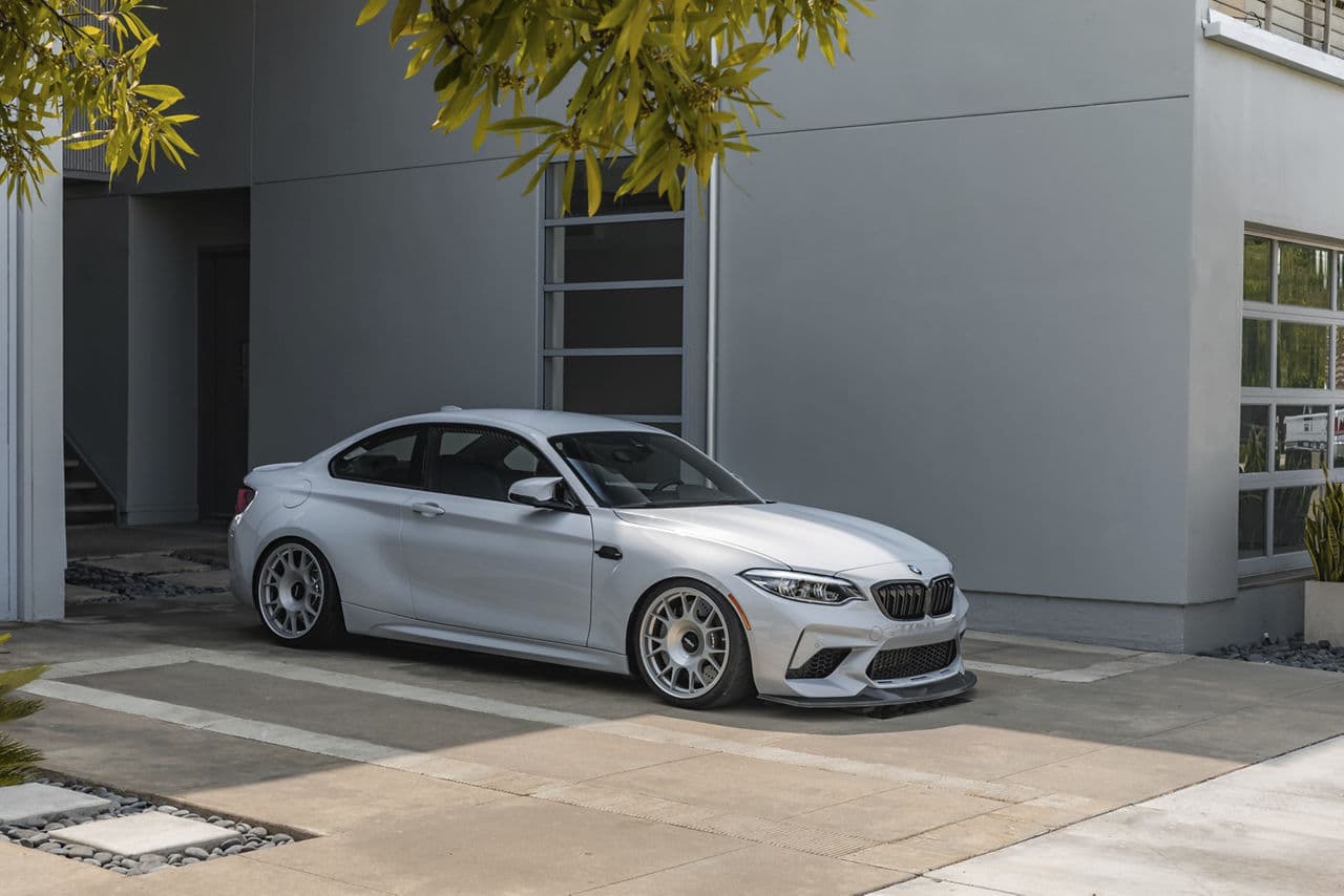 Detail view of 2018 BMW M2 with wheels