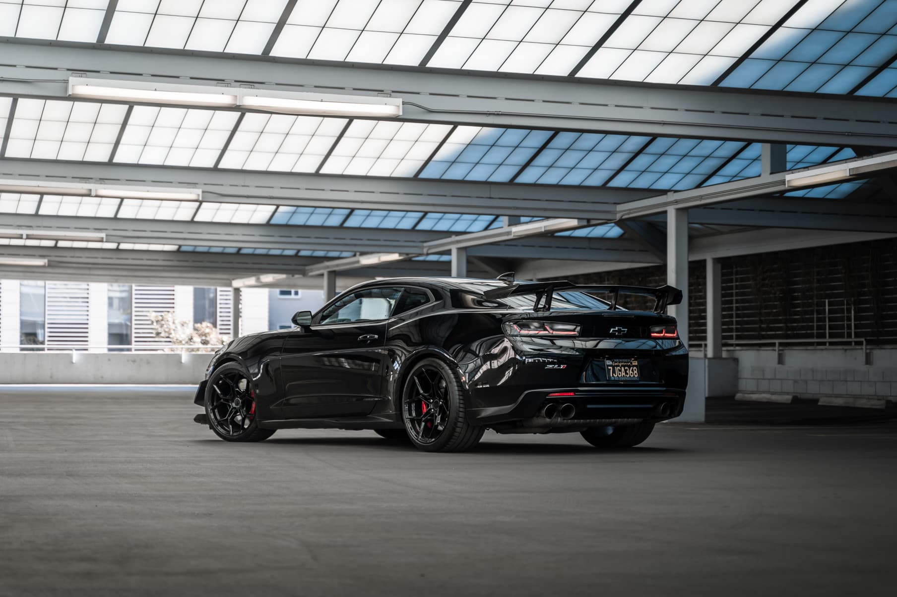 2018 Chevrolet Camaro ZL1 1LE — car suspension, rear view