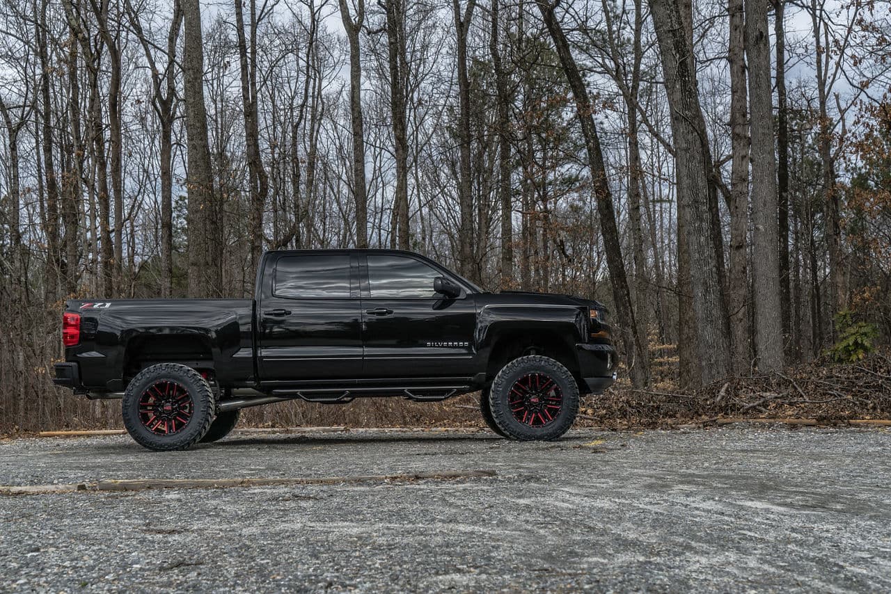 Interior of 2018 Chevrolet Silverado with wheels
