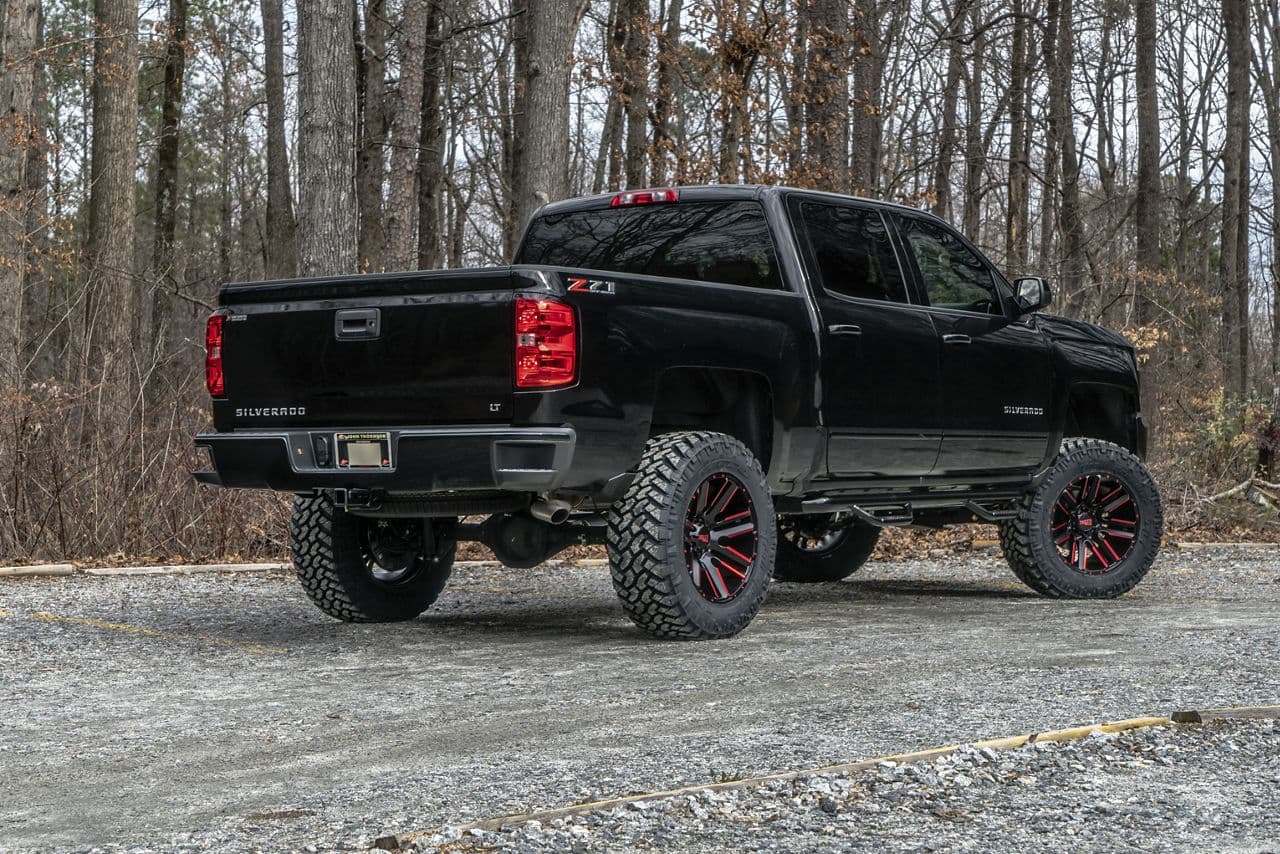 Detail view of 2018 Chevrolet Silverado with wheels