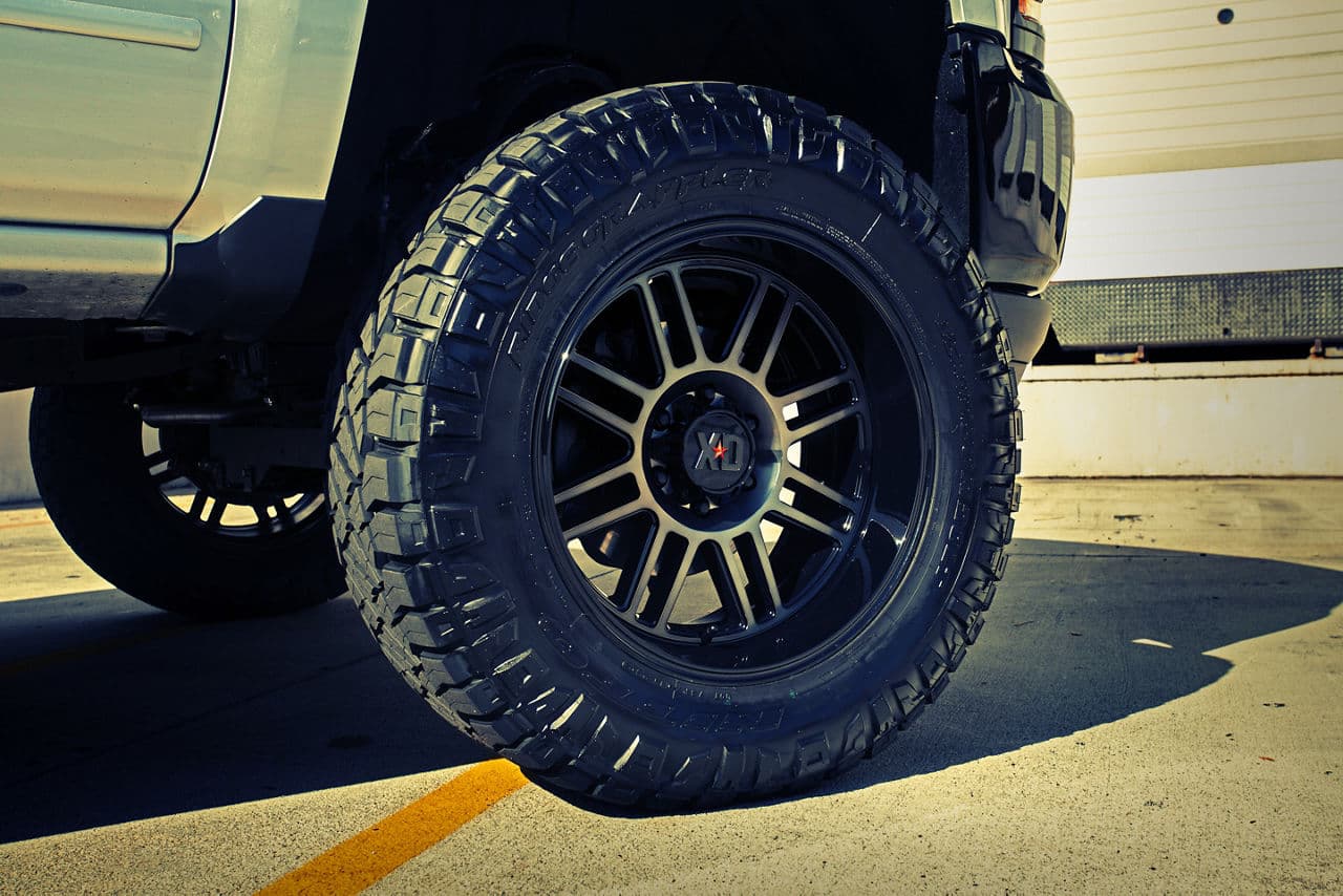 Interior of 2018 Chevrolet Silverado with wheels