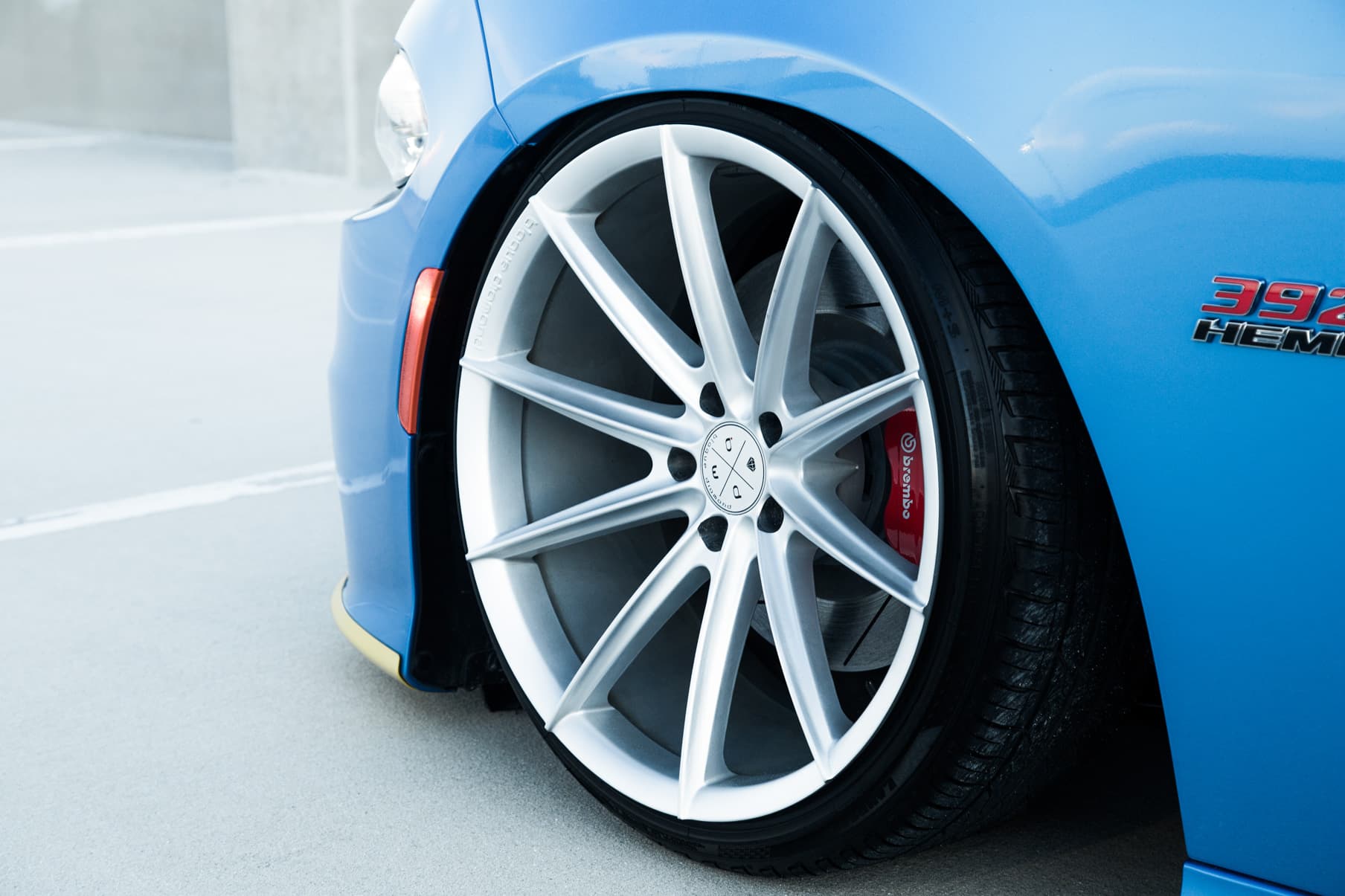 2018 Dodge Charger Scat Pack — tuner wheels, side profile