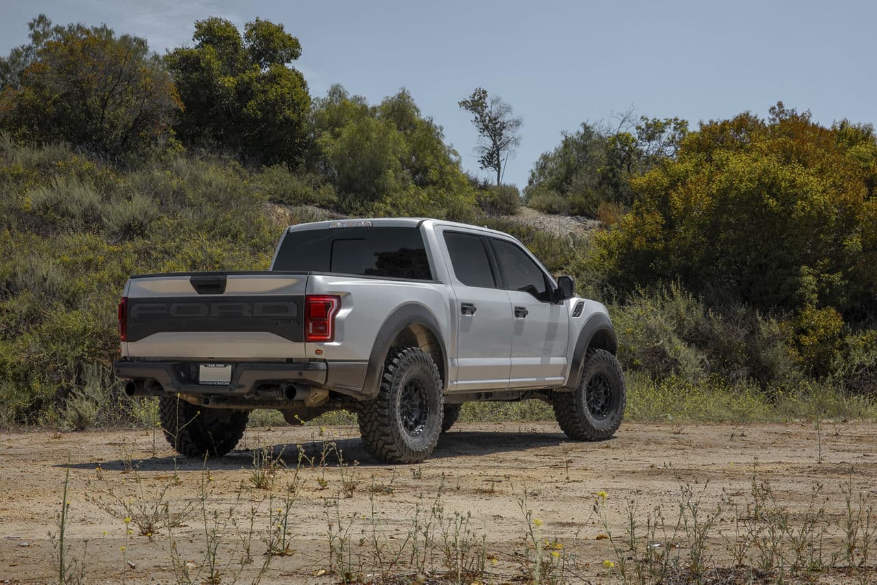 Interior of 2018 Ford F150 Raptor with wheels