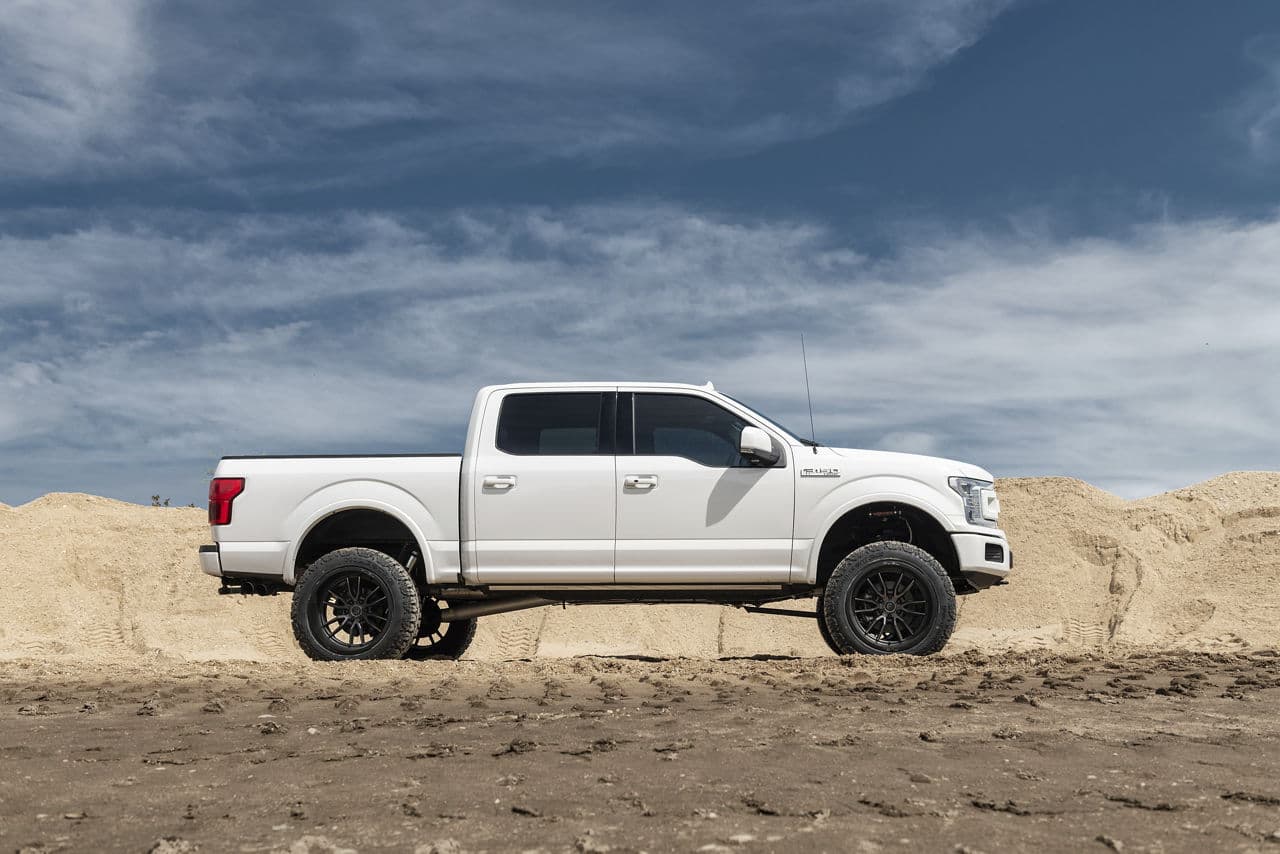 Rear view of 2018 Ford F150 Raptor with wheels