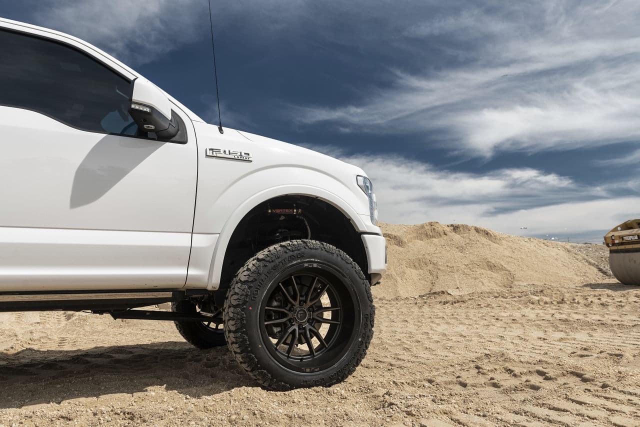 Interior of 2018 Ford F150 Raptor with wheels