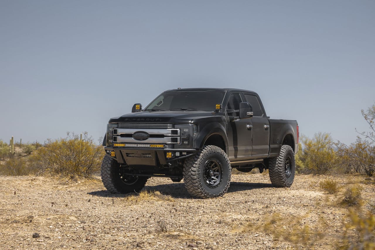 Front view of 2018 Ford F250 Limited with truck suv wheels
