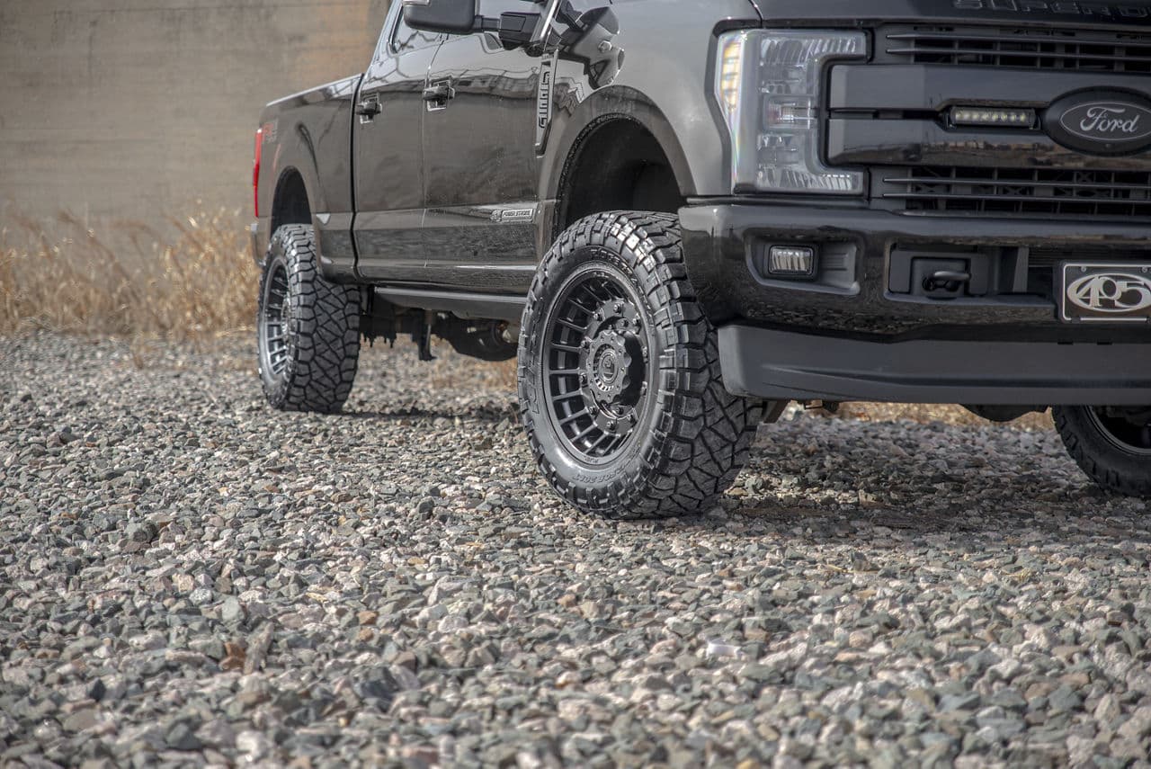 Interior of 2018 Ford F250 with wheels