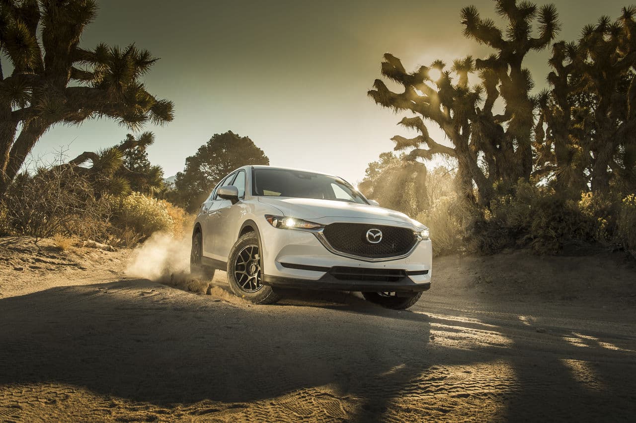 Side profile of 2018 Mazda CX5 with wheels