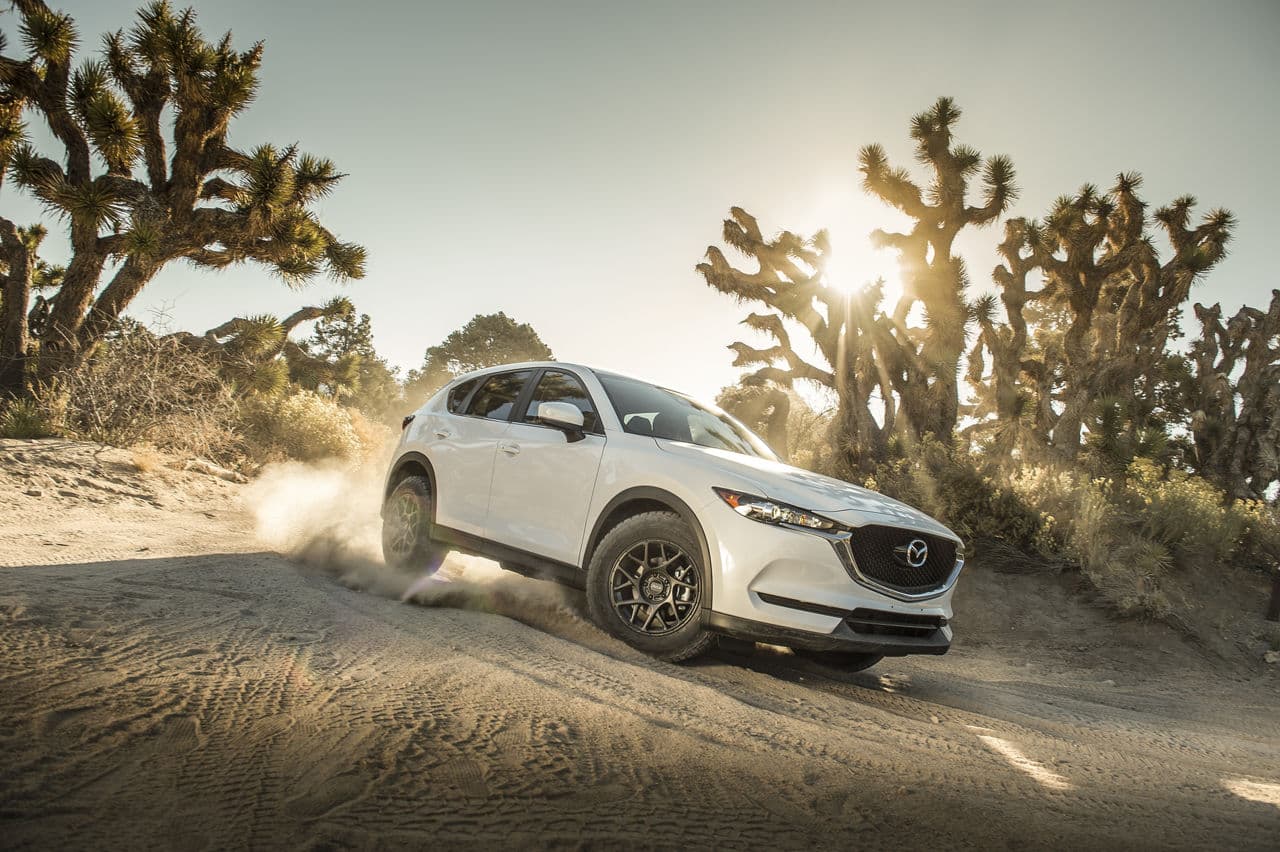 Rear view of 2018 Mazda CX5 with wheels