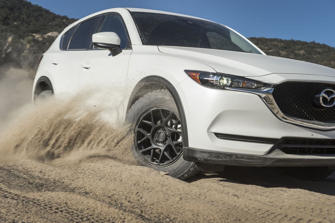 Interior of 2018 Mazda CX5 with wheels