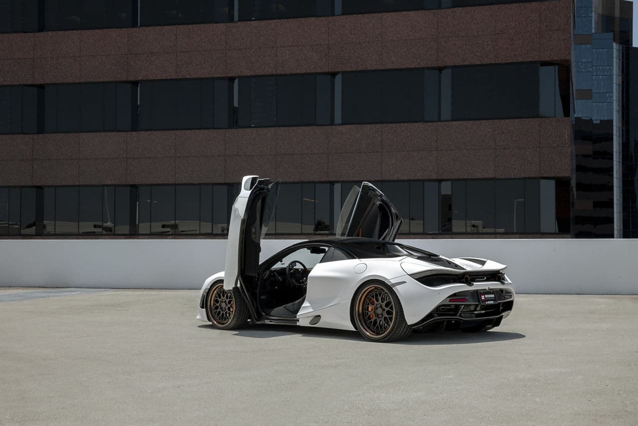 Interior of 2018 McLaren 720S with wheels