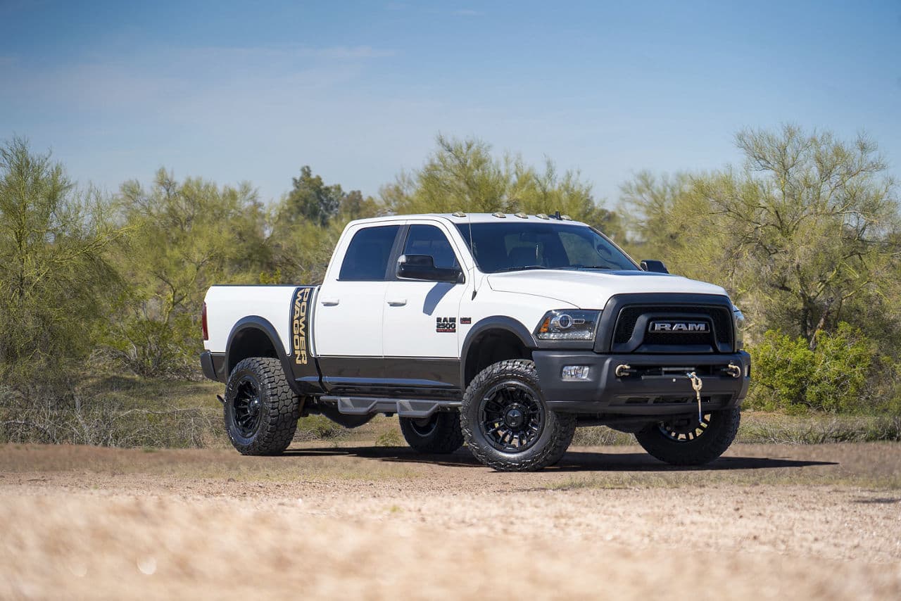 Front view of 2018 Ram 2500 Power Wagon with truck suv wheels