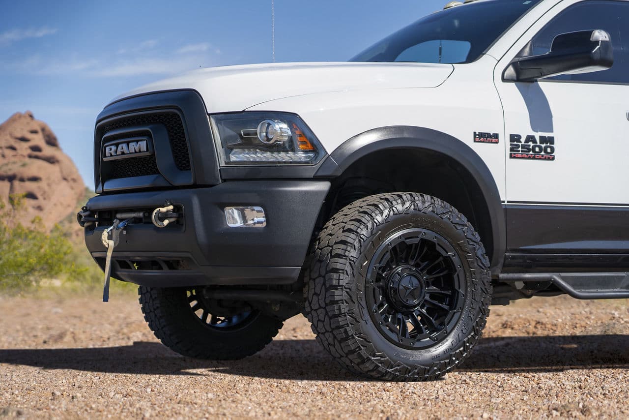 Interior of 2018 Ram 2500 Power Wagon with truck suv wheels