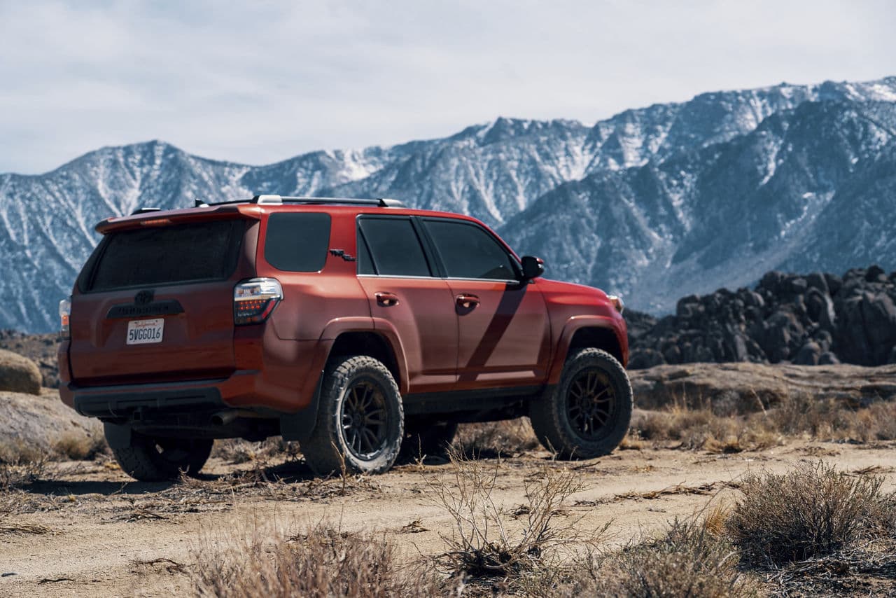 Detail view of 2018 Toyota 4Runner with truck suv wheels