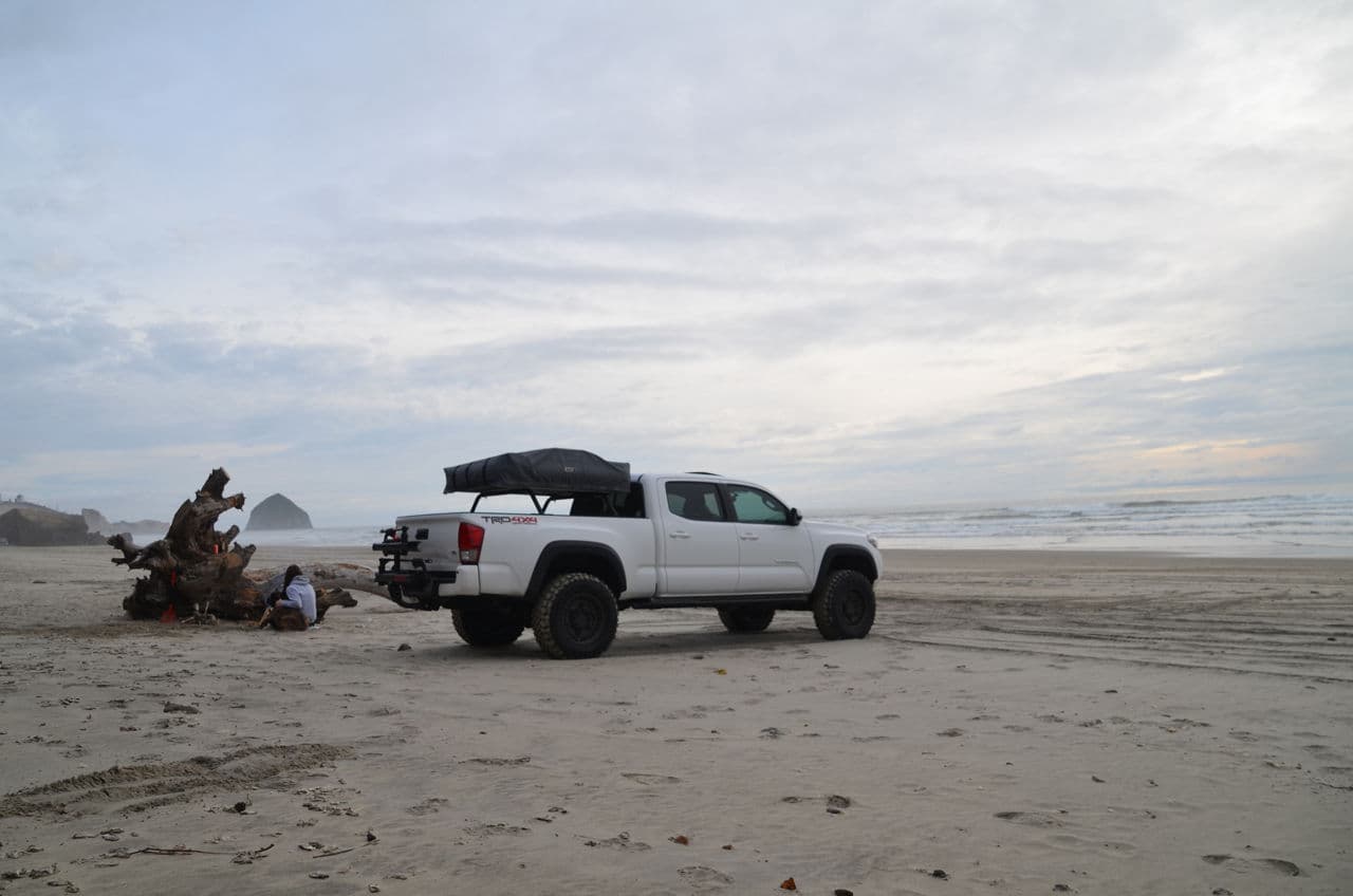 Side profile of 2018 Toyota Tacoma TRD Pro with truck suv wheels