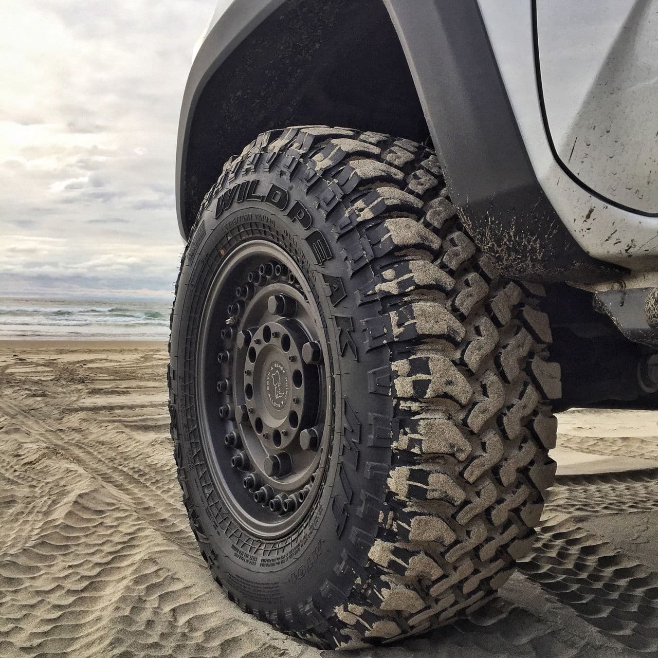 Detail view of 2018 Toyota Tacoma TRD Pro with truck suv wheels