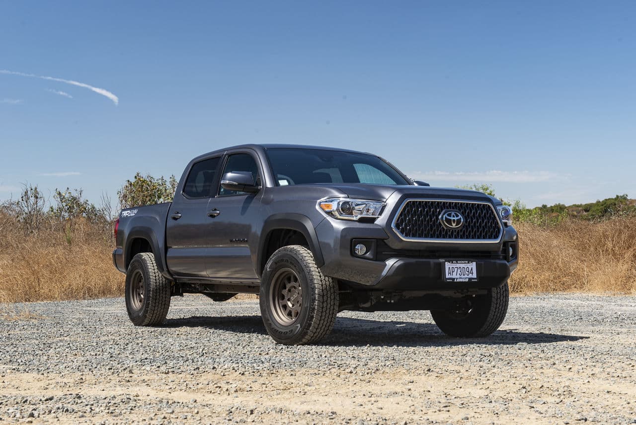 Front view of 2018 Toyota Tacoma TRD with truck suv wheels