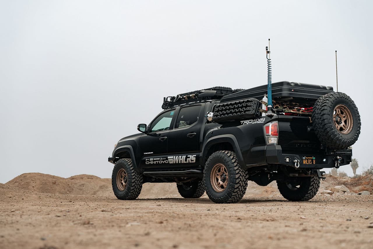 Front view of 2018 Toyota Tacoma with truck suv wheels