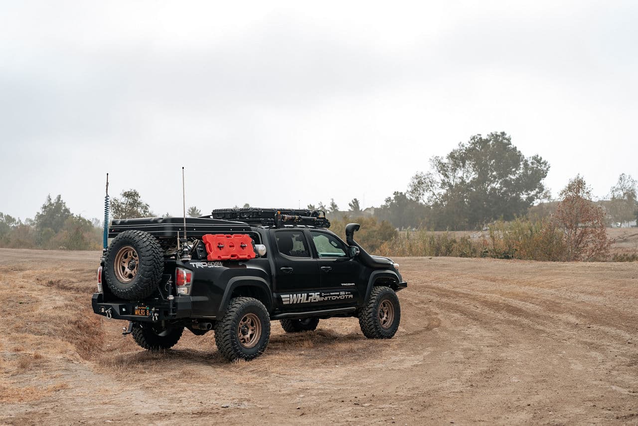 Detail view of 2018 Toyota Tacoma with truck suv wheels