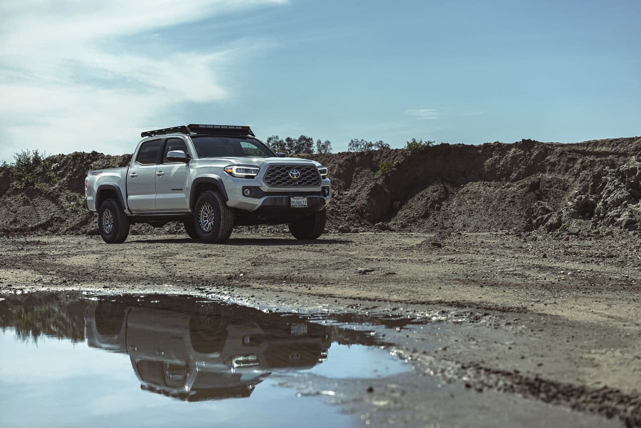 Detail view of 2018 Toyota Tacoma with wheels