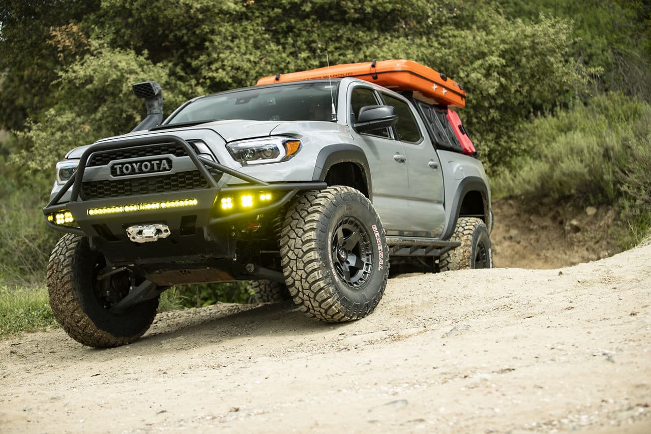 Interior of 2018 Toyota Tacoma with wheels