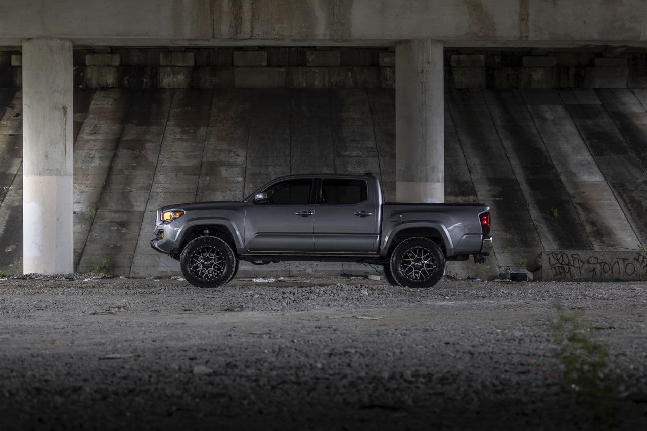 Detail view of 2018 Toyota Tacoma with wheels