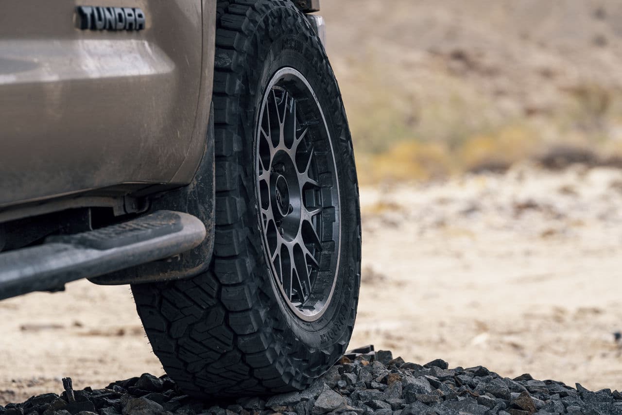 Interior of 2018 Toyota Tundra with wheels